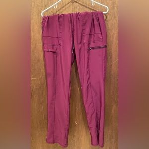 Maroon scrub pants